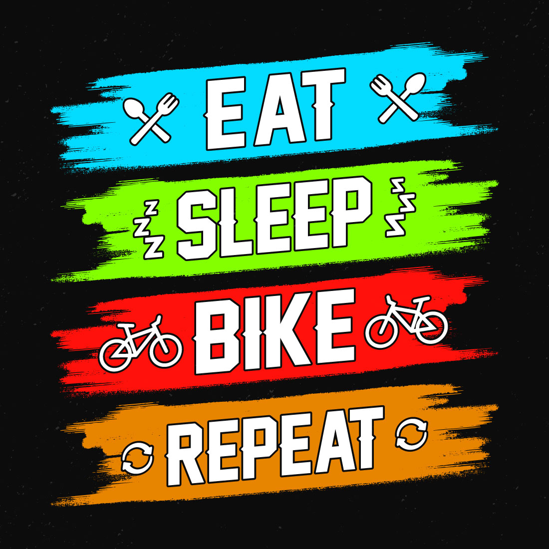 Premium Vector  Eat sleep repeat tshirt design bundle vintage