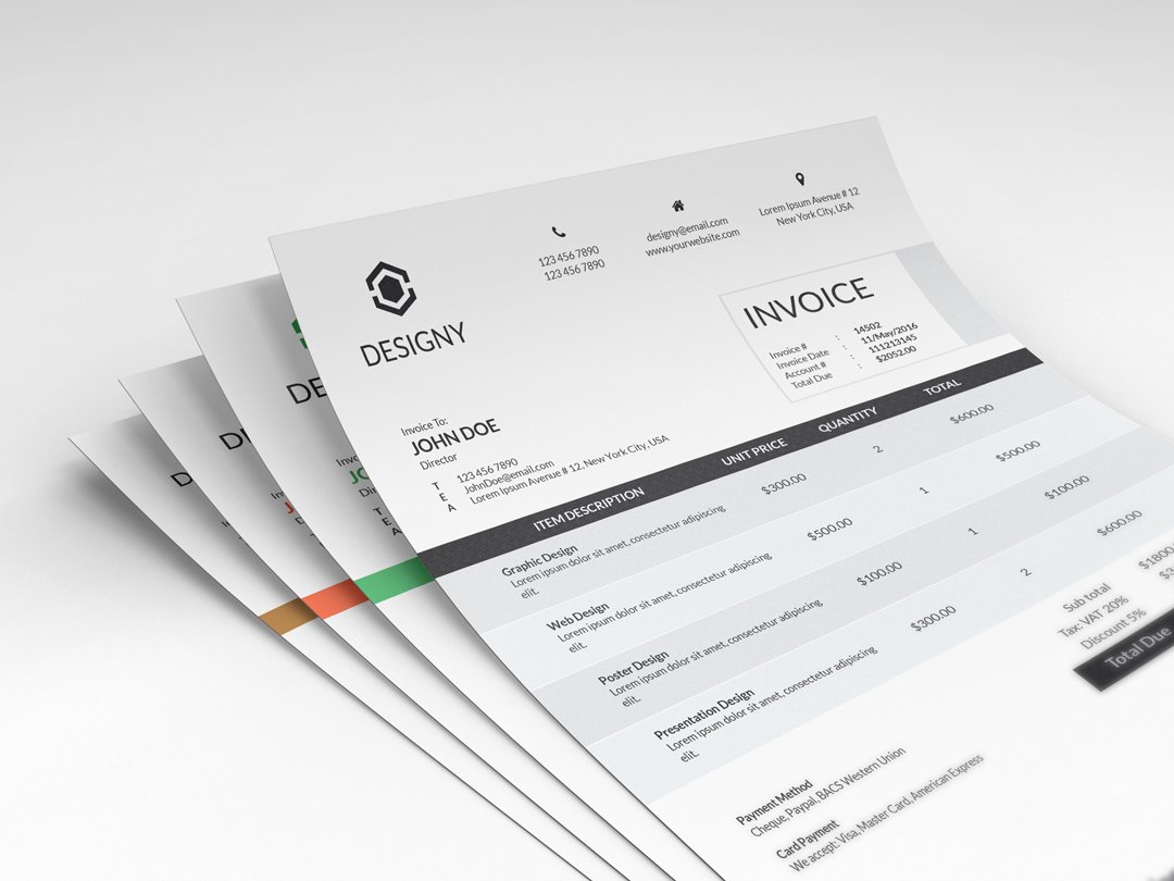 Clean Invoice preview image.