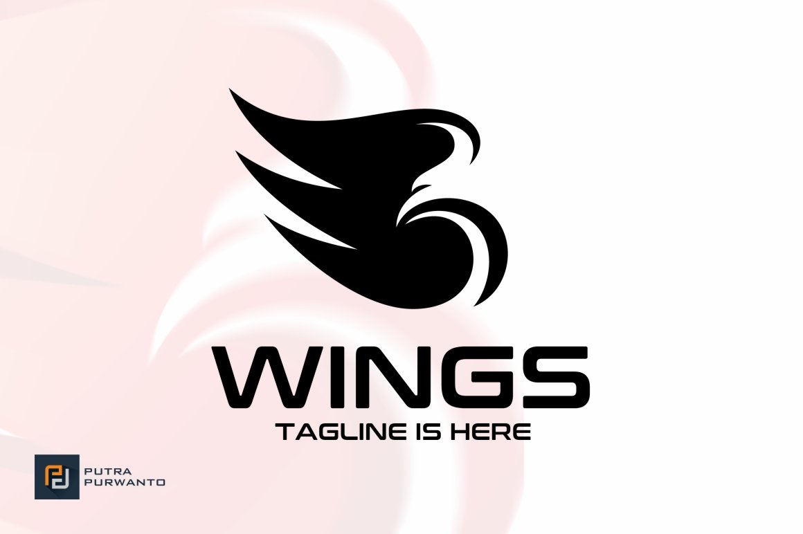Wings / Bird - Logo Template preview image.
