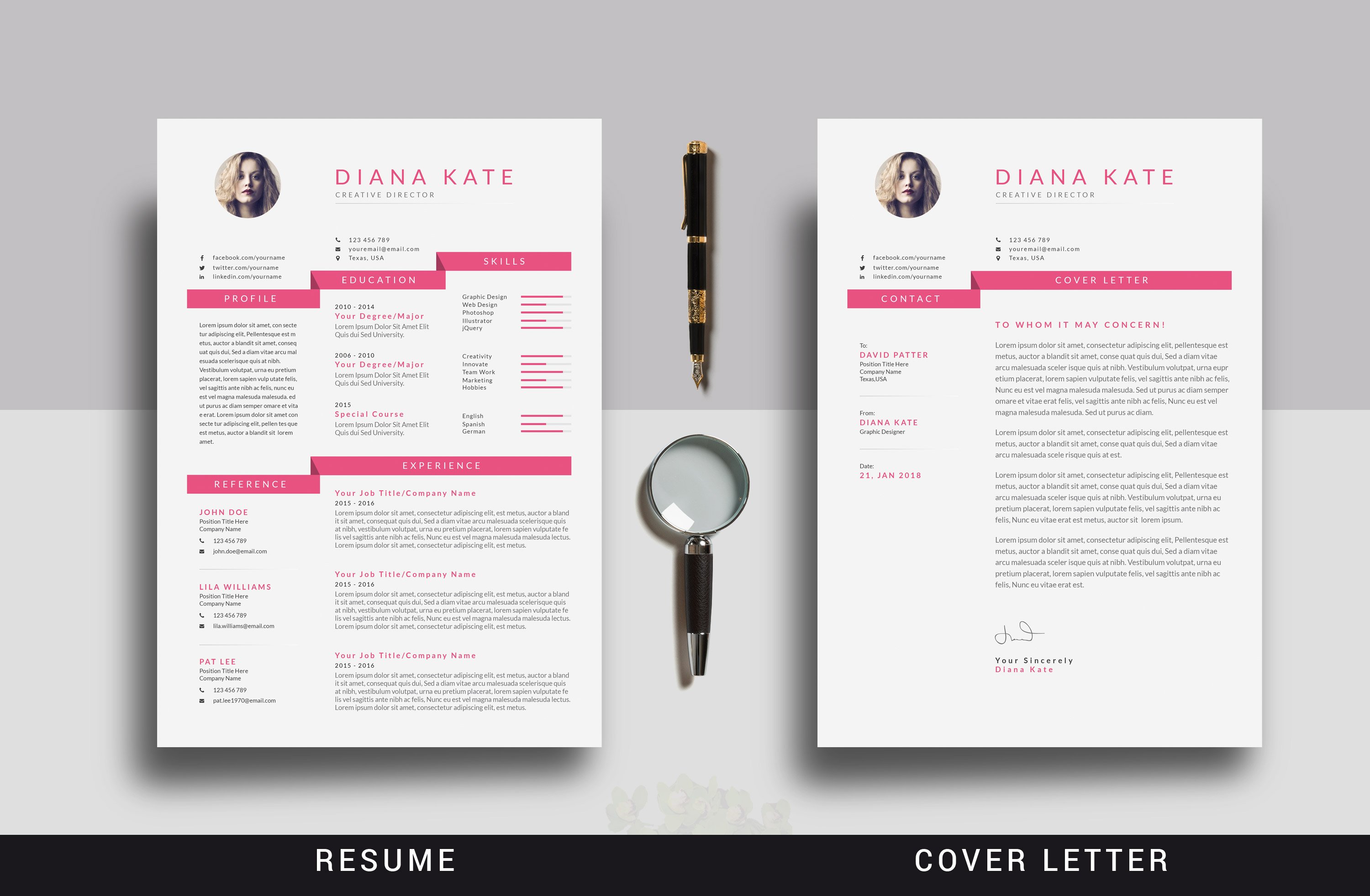 Professional Resume preview image.