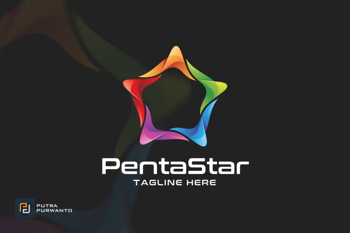 Penta Star - Logo Template preview image.