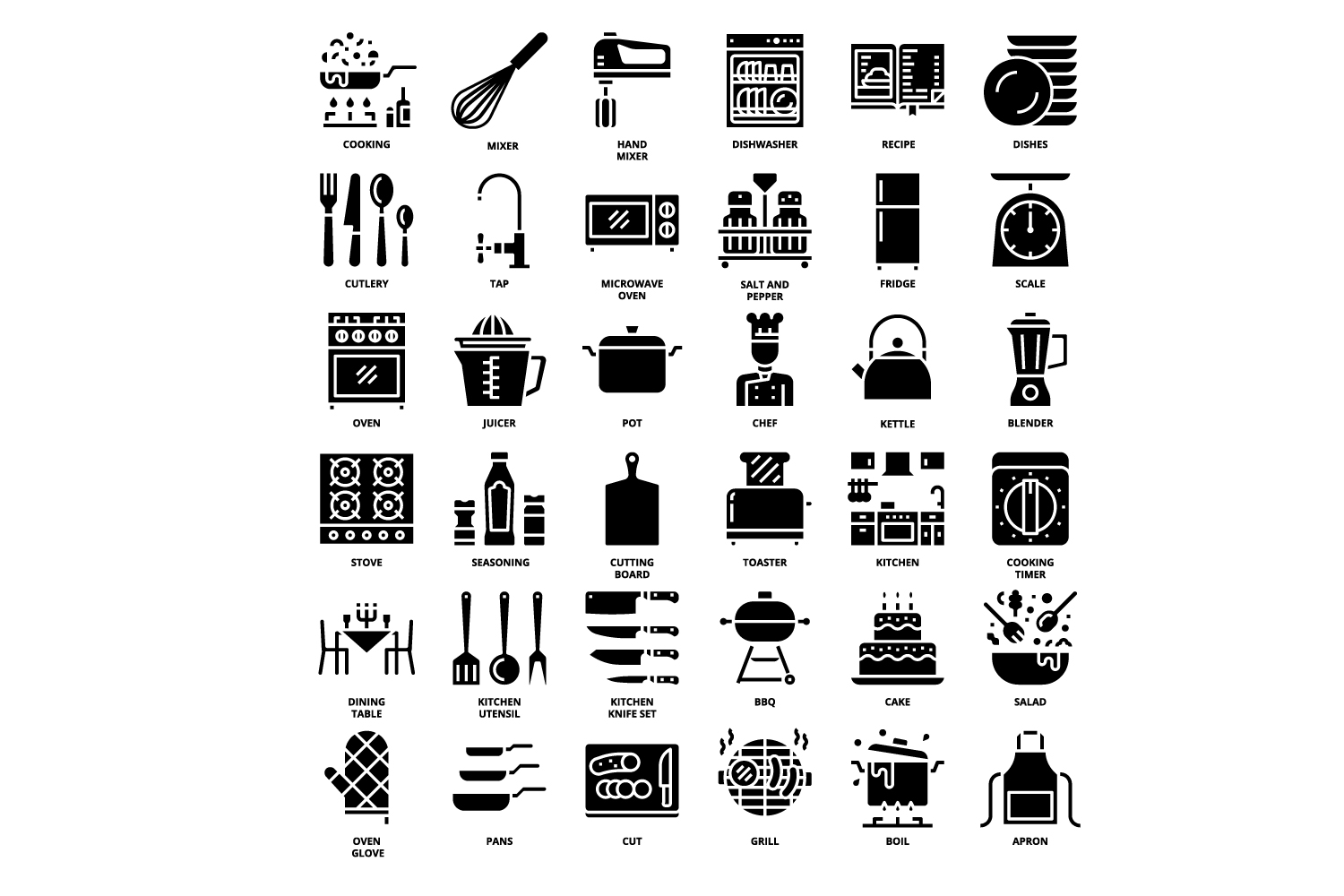 Black and white image of kitchen appliances.