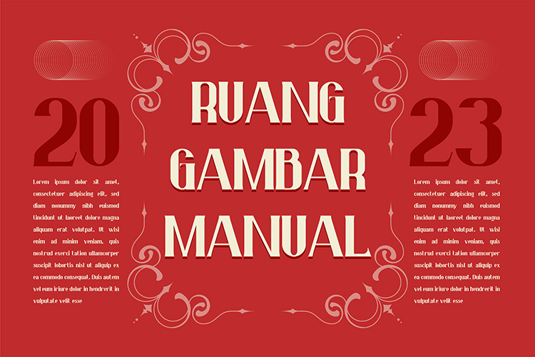 Red book cover with the words quanng gambar manual.