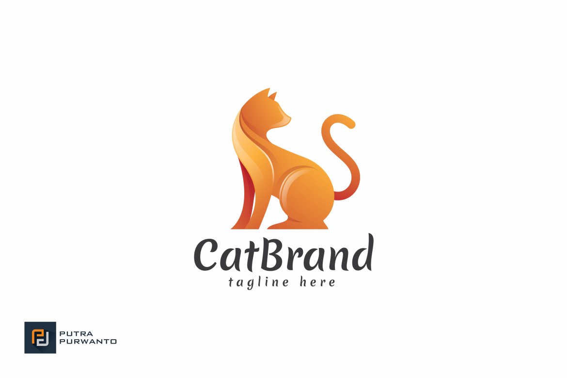 Cat Brand - Logo Template cover image.