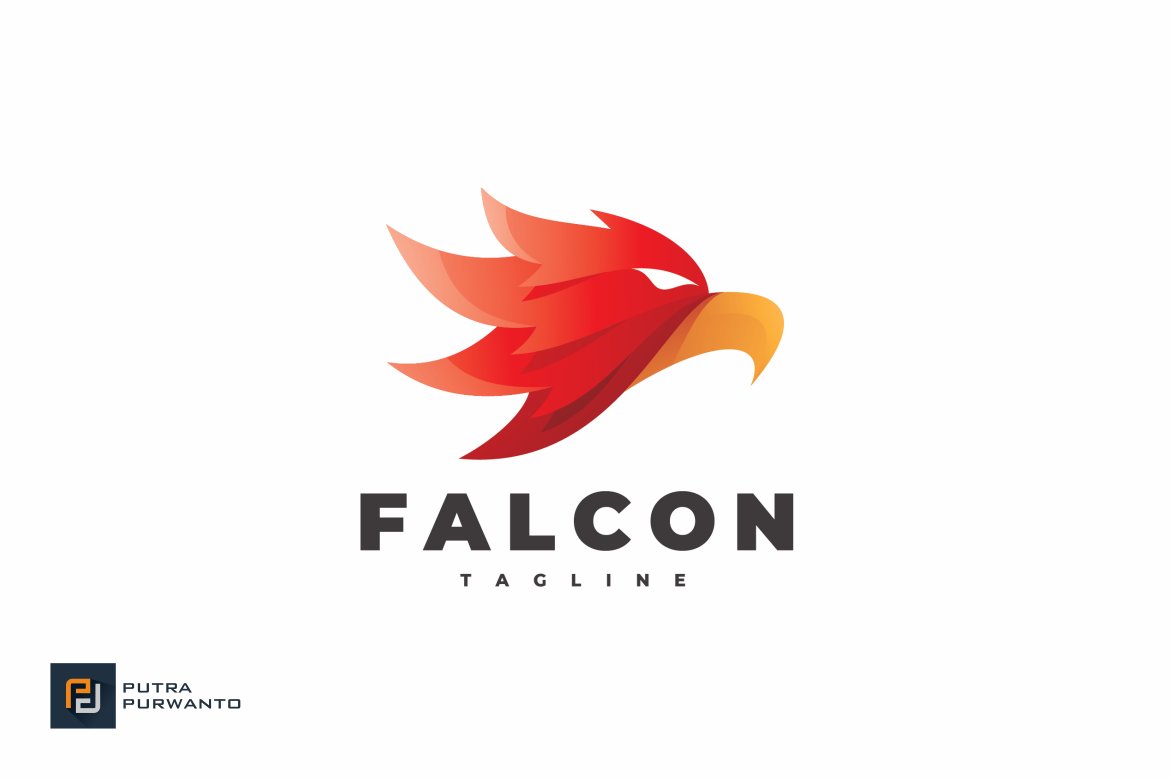Falcon Head - Logo Template cover image.