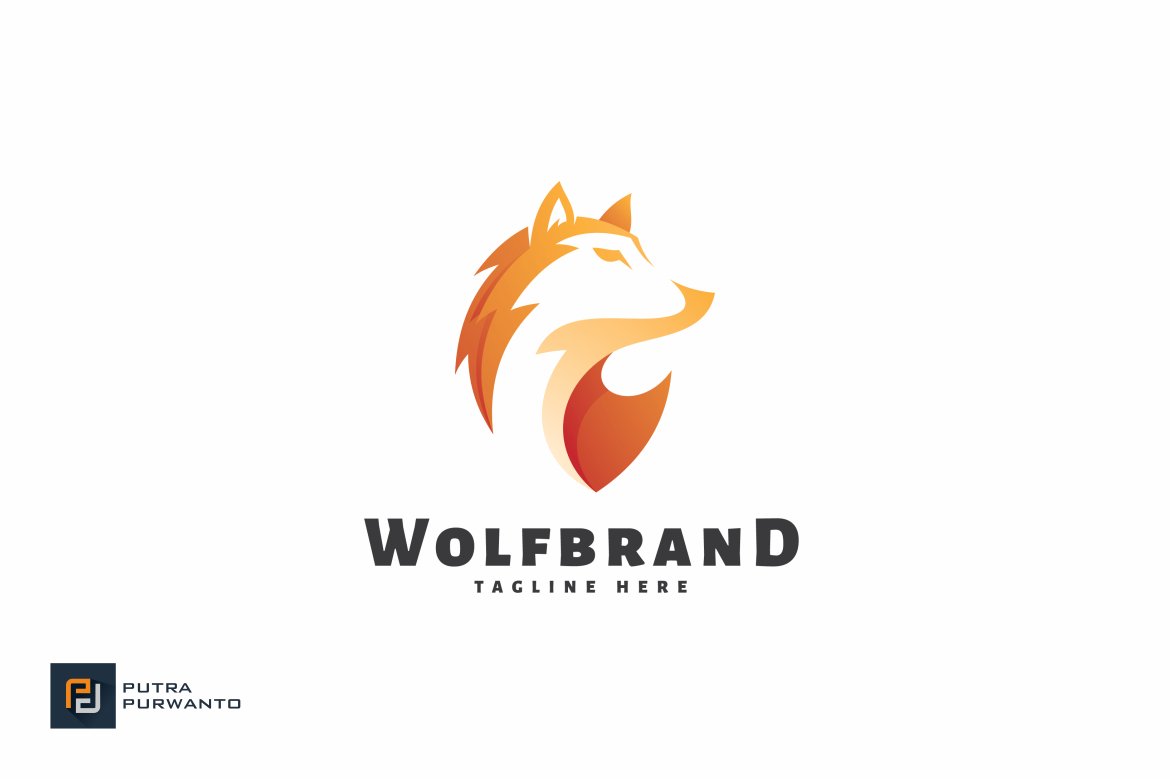 Wolf Brand - Logo Template cover image.