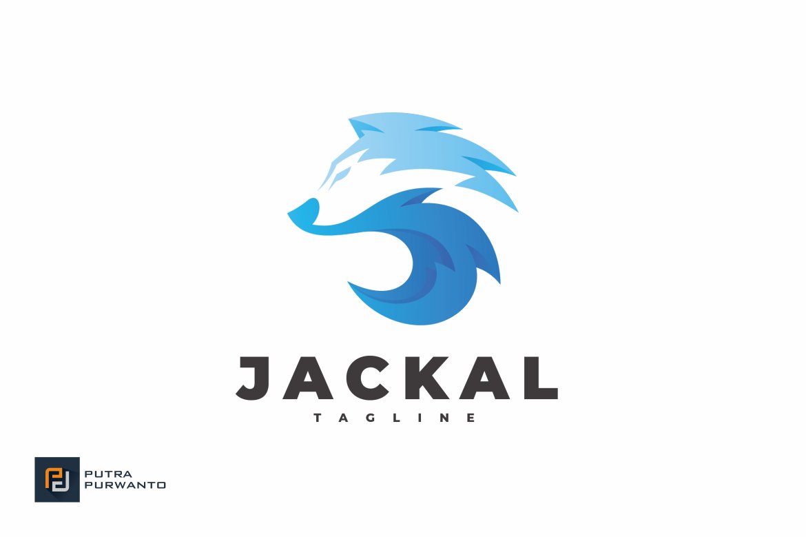 Jackal Wolf - Logo Template cover image.