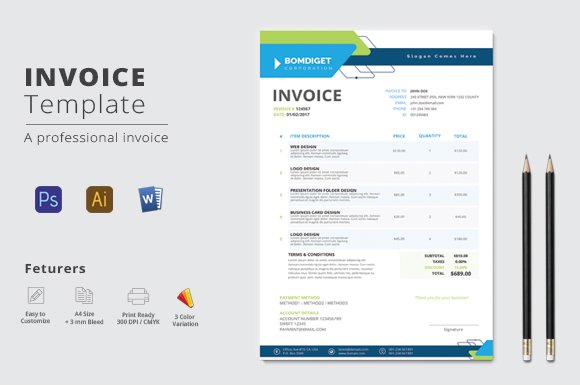 Invoice cover image.