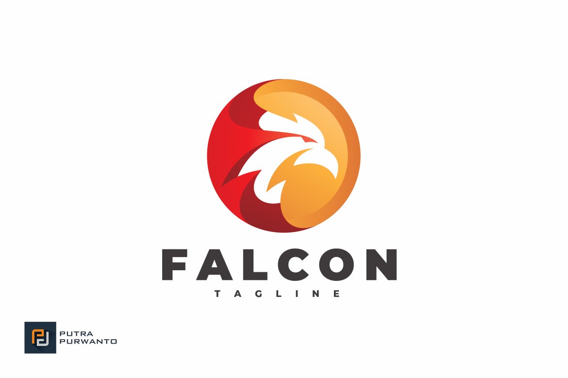 Falcon Circle - Logo Template cover image.