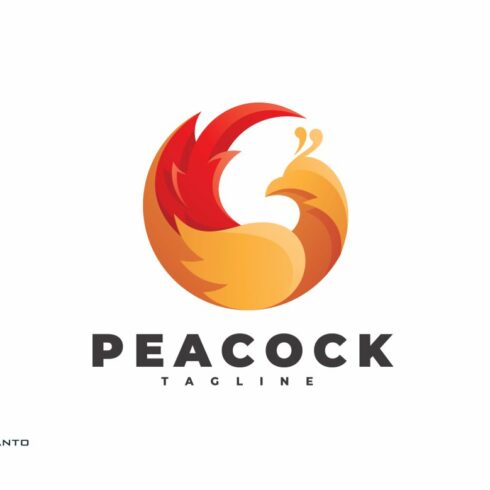 Peacock Bird - Logo Template cover image.