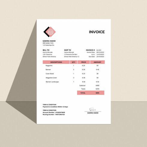 Invoice Design cover image.