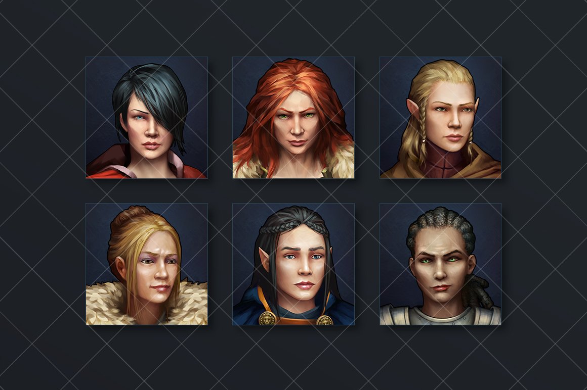 Character Avatar Icons - Fantasy preview image.