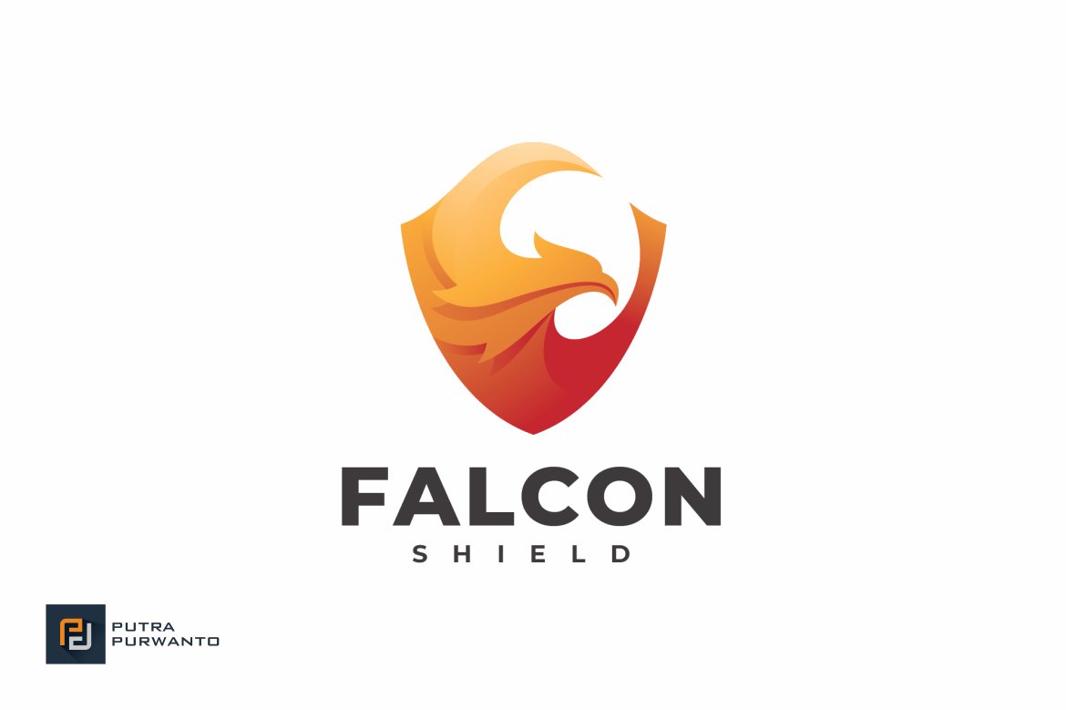 Falcon Shield - Logo Template cover image.