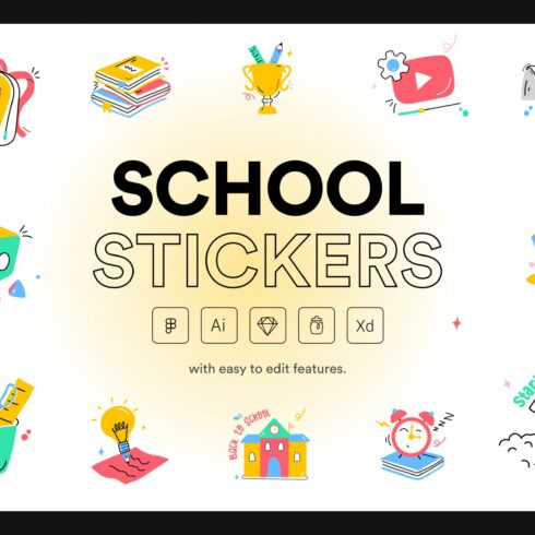 120 School Stickers cover image.