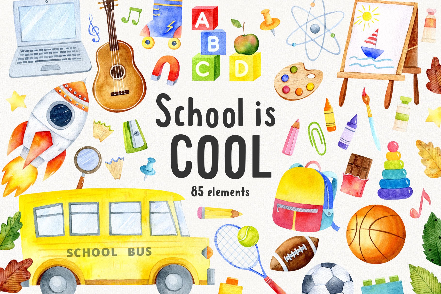 School is Cool. Back to School set cover image.