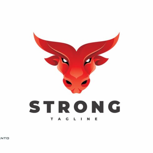Strong Bull - Logo Template cover image.