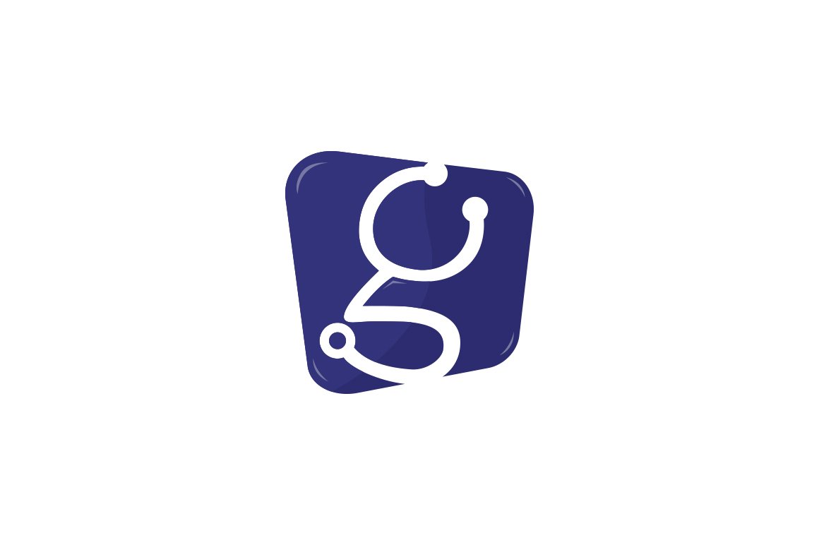G Letter stethoscope logo icon preview image.