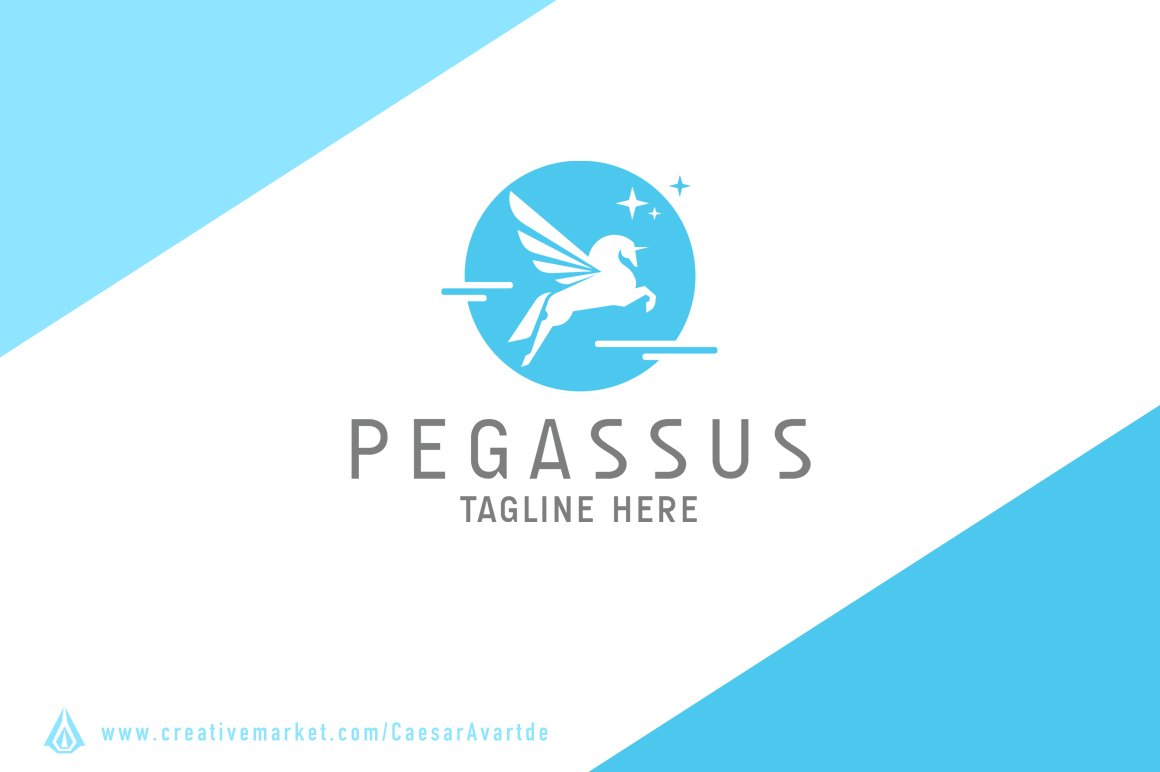 Pegassus Logo Template cover image.