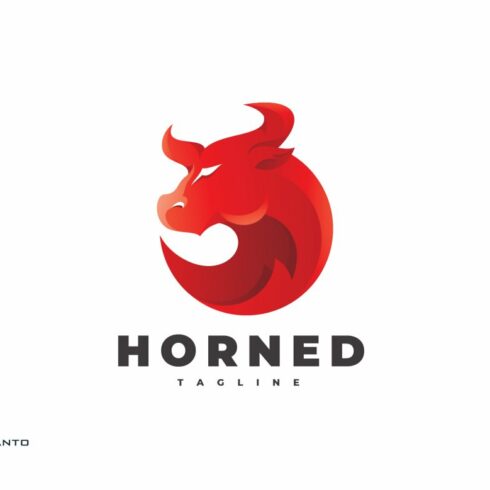 Bull Horned - Logo Template cover image.