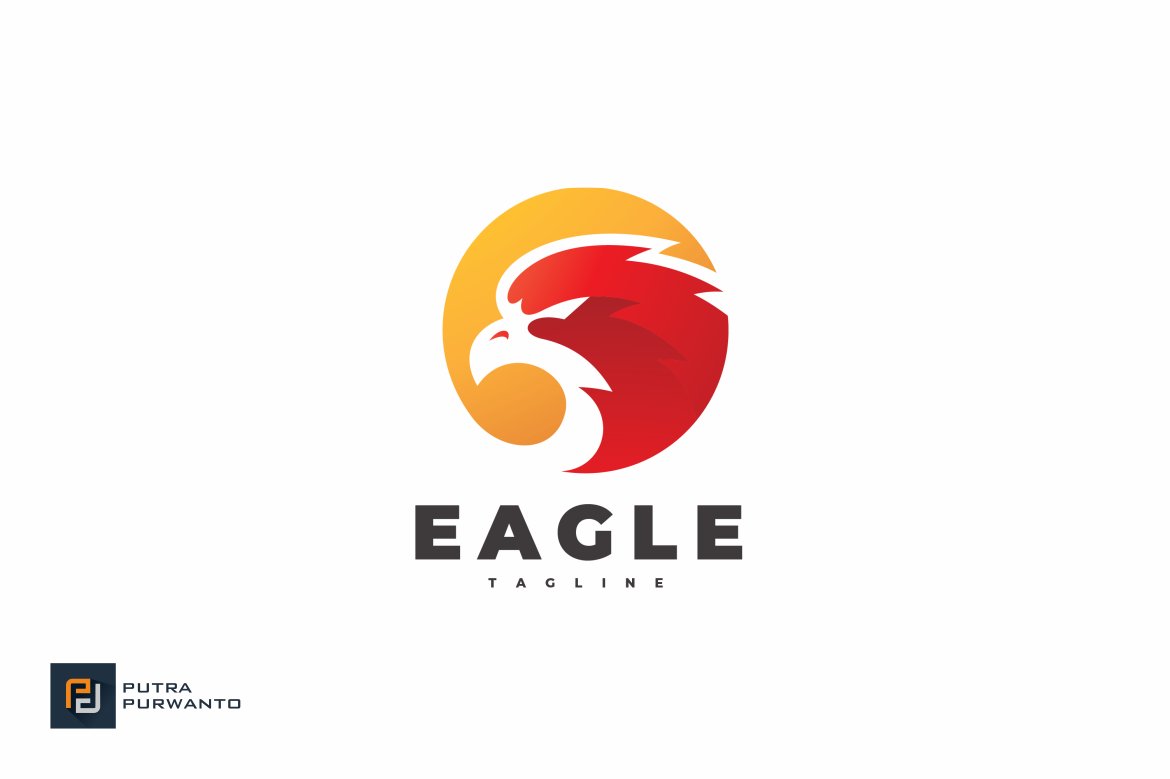 Modern Eagle Falcon Logo Design cover image.