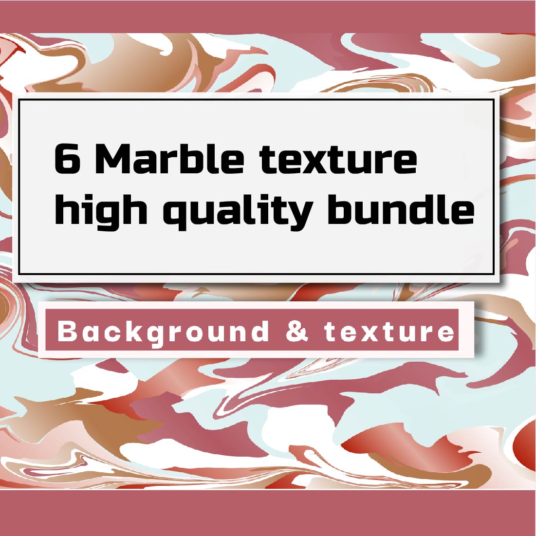 6 marble background and texture bundle cover image.