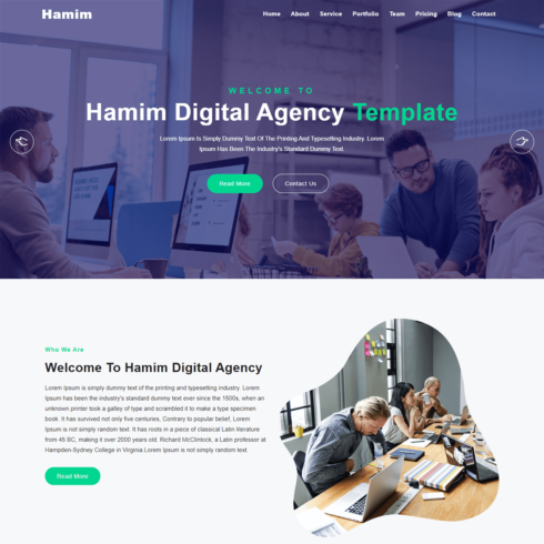 Business Digital Agency Website Theme cover image.
