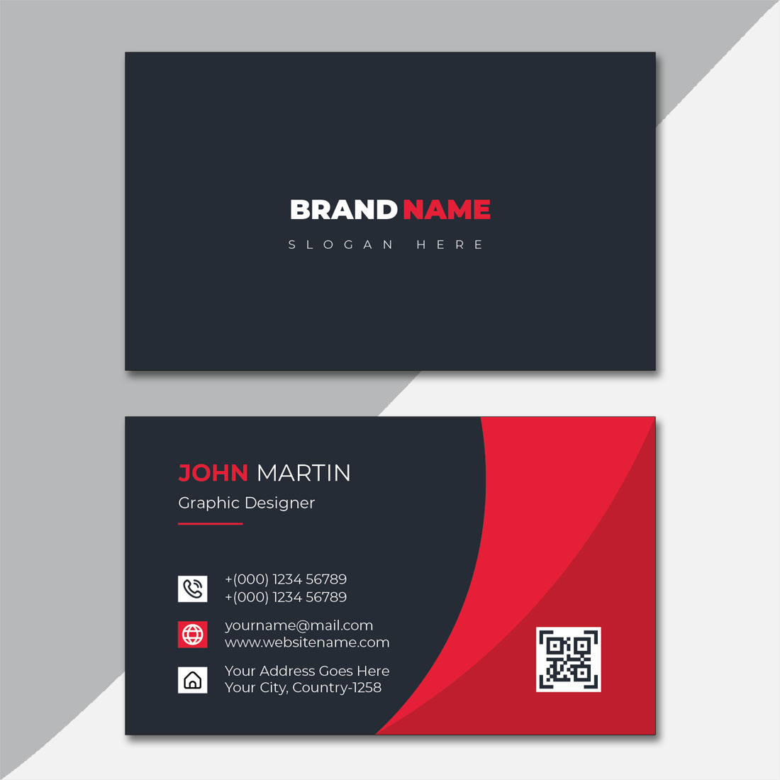 modern business card design - MasterBundles