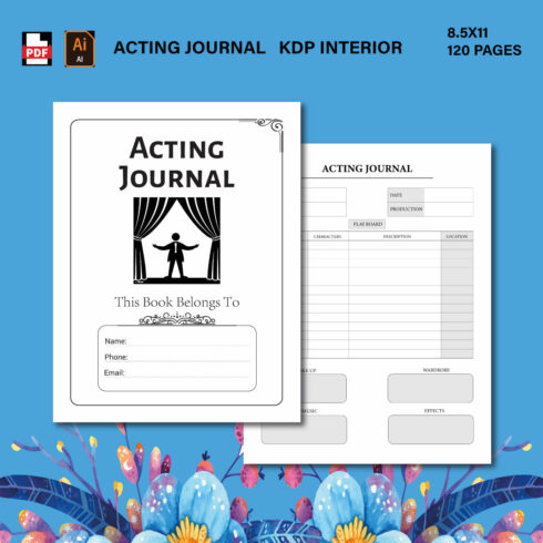 Acting Journal - KDP Interior cover image.