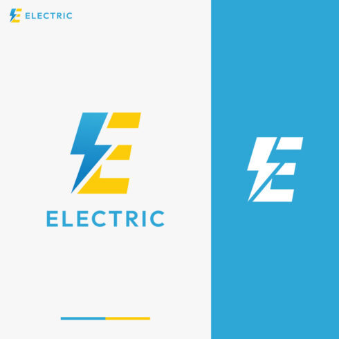 Electric Logo Template, E Letter Logo Design cover image.