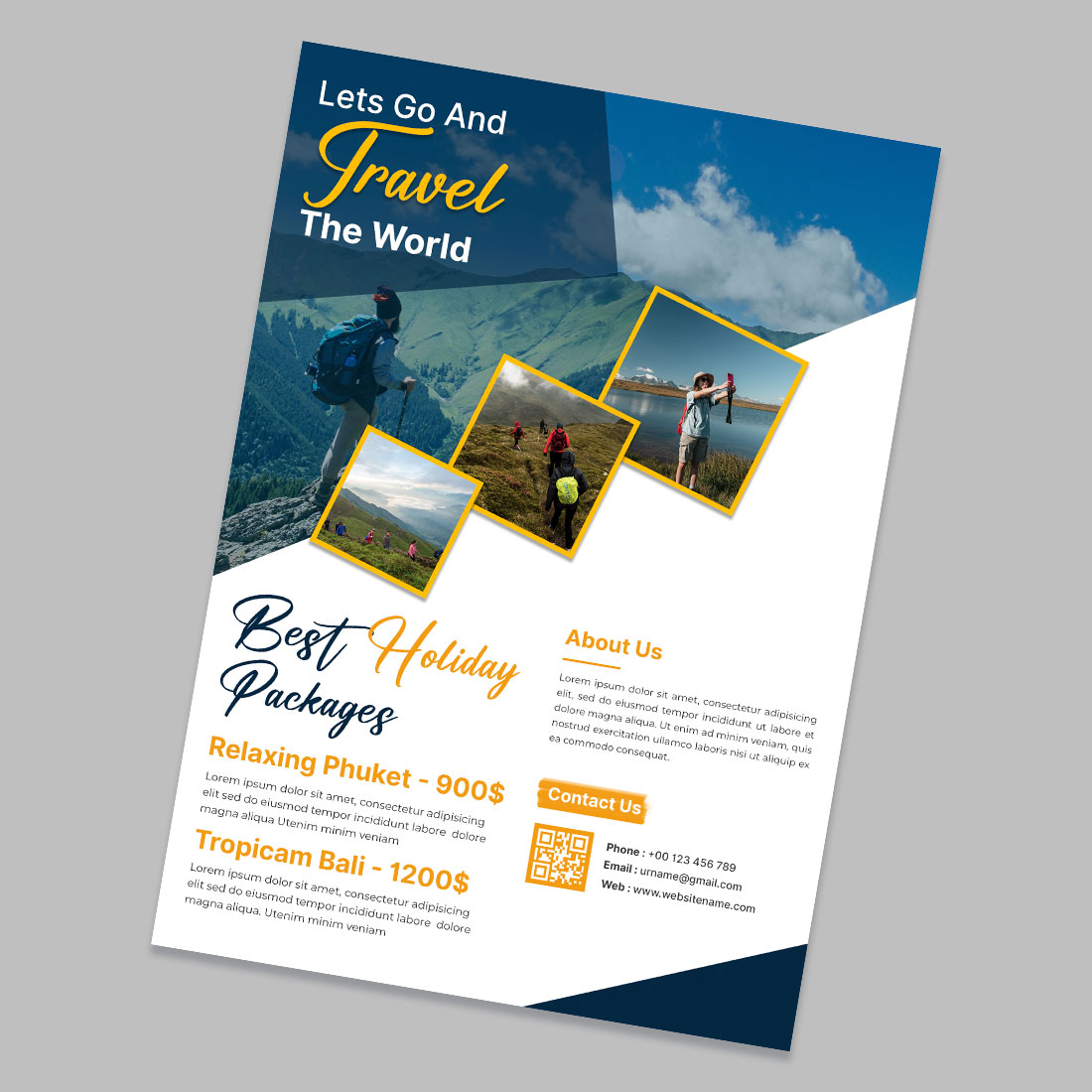 Multipurpose Flyer Template preview image.