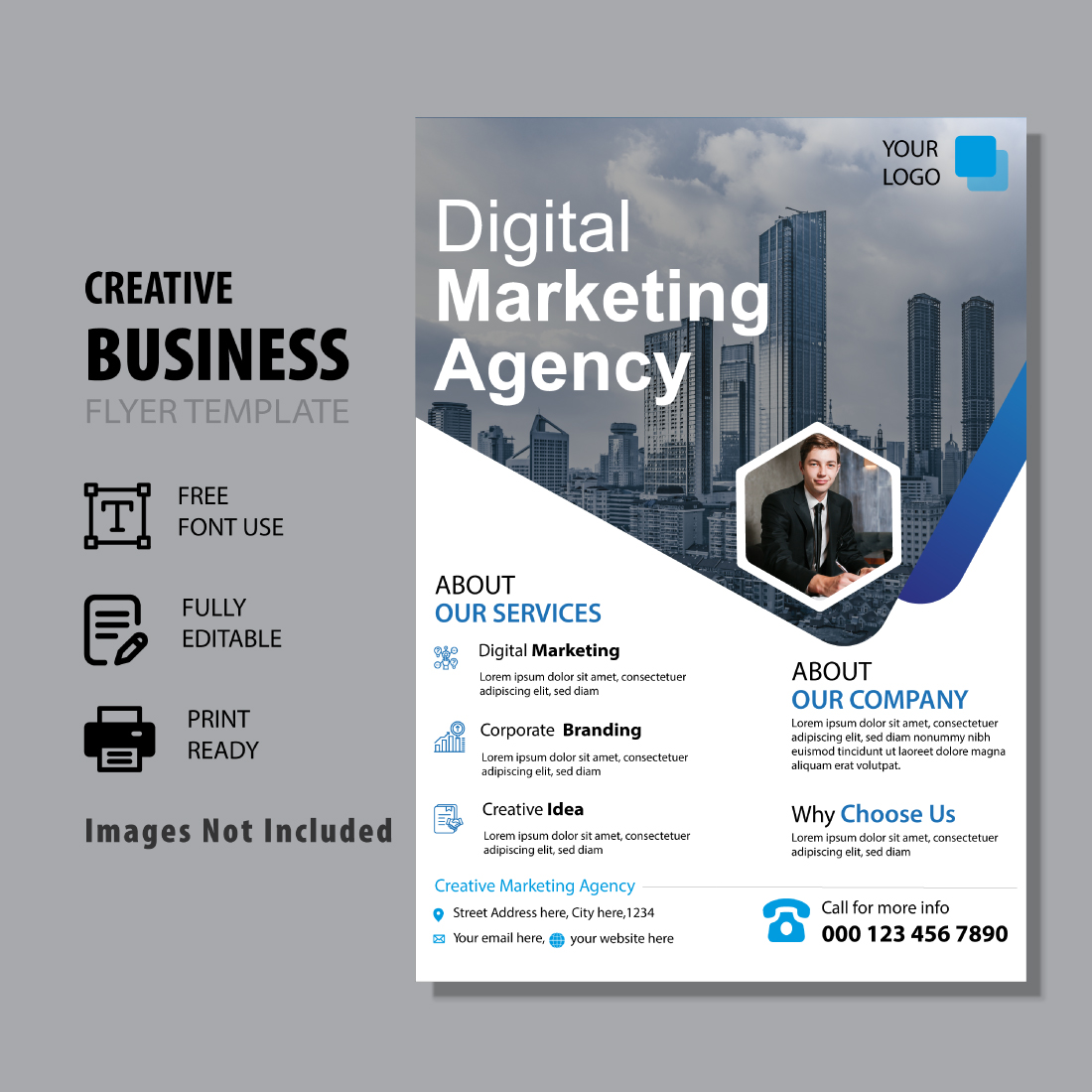 Business Flyer Template cover image.