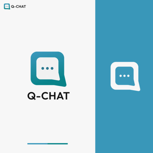 Q Chat Logo Template, Chat Logo Design cover image.