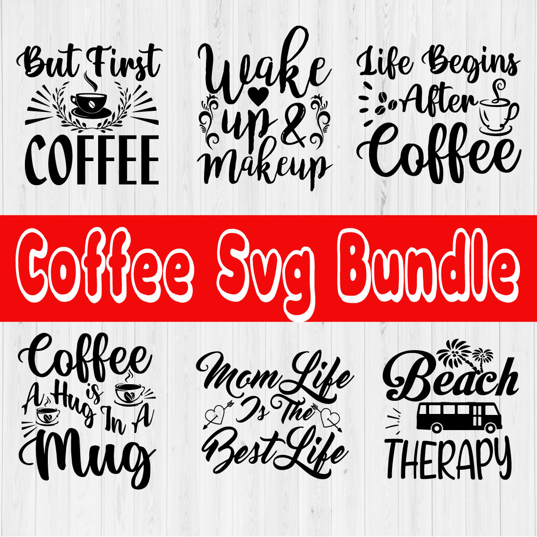 Coffee Svg Design Bundle Vol2 cover image.