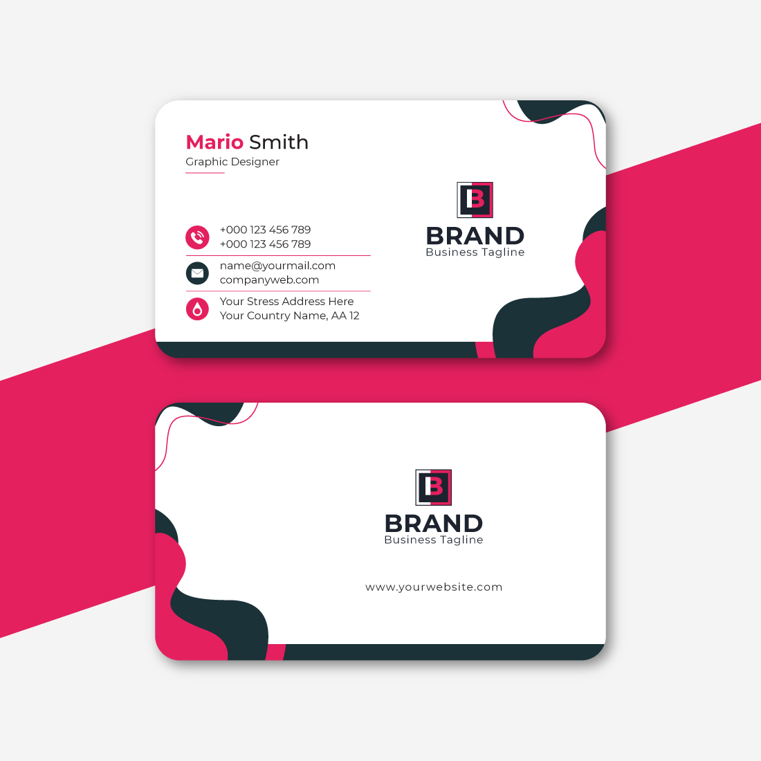 Business card design - Lillian James Creative