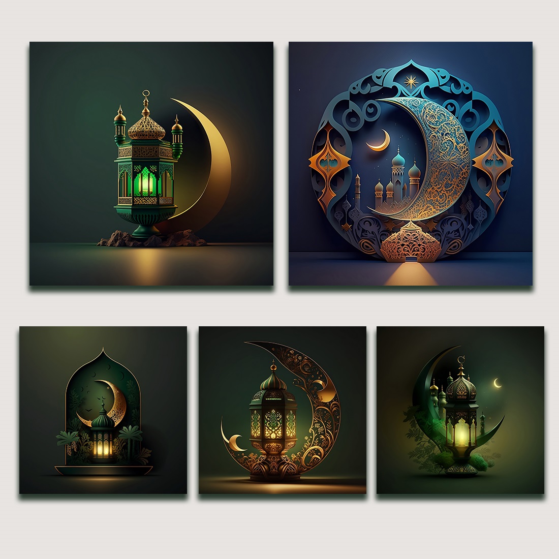 Islamic Background For Ramadan and Eid Celebrations created with Generative AI cover image.