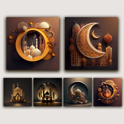 Islamic Background Collection for Ramadan and Eid Celebration cover image.