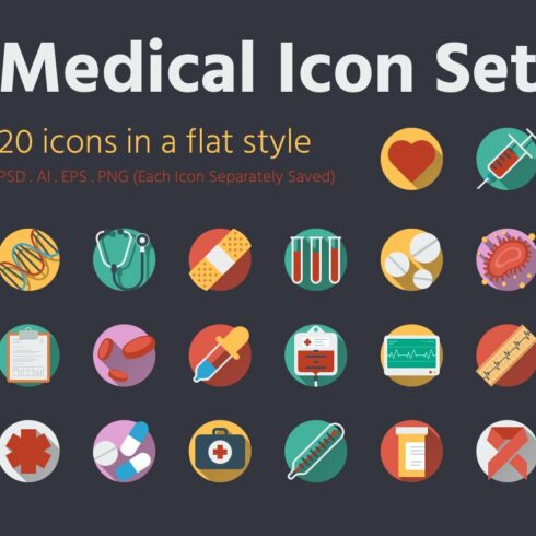 Medical Icon Set cover image.