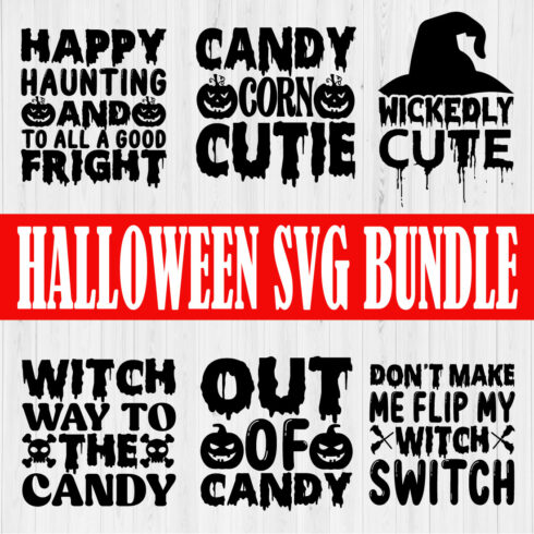 Halloween T-shirt Design Bundle Vol6 cover image.