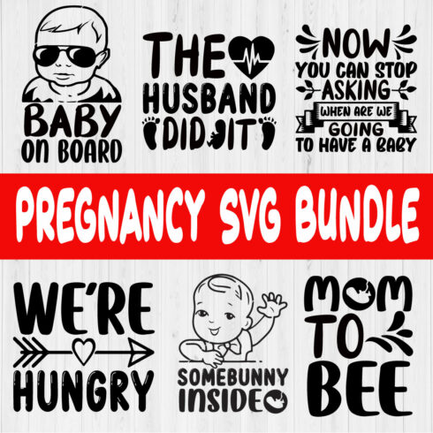 Pregnancy Svg Design Bundle Vol2 cover image.