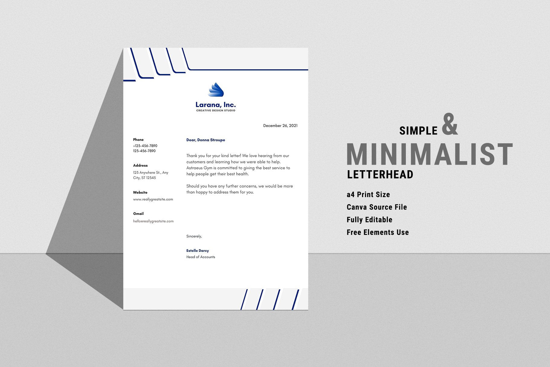 Letterhead template cover image.