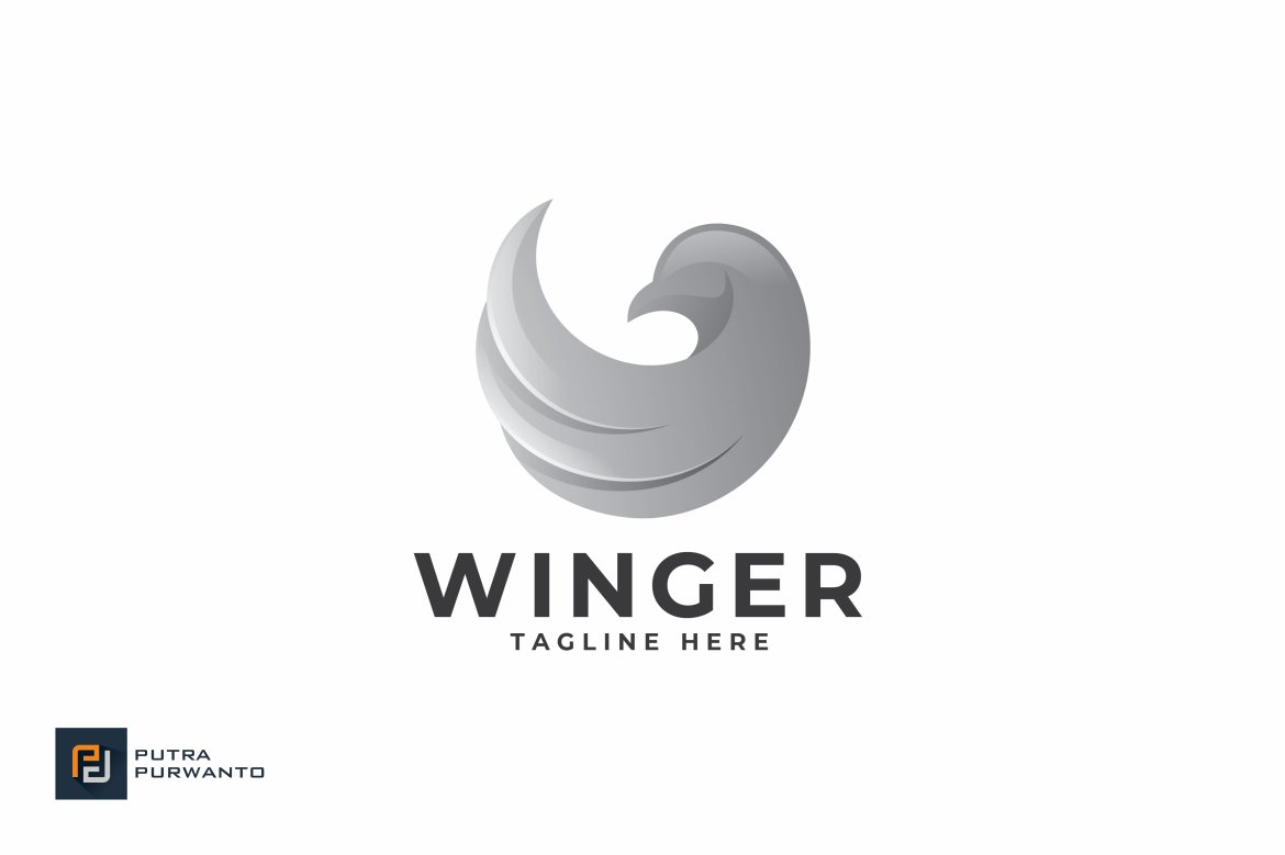 Winger - Logo Template preview image.