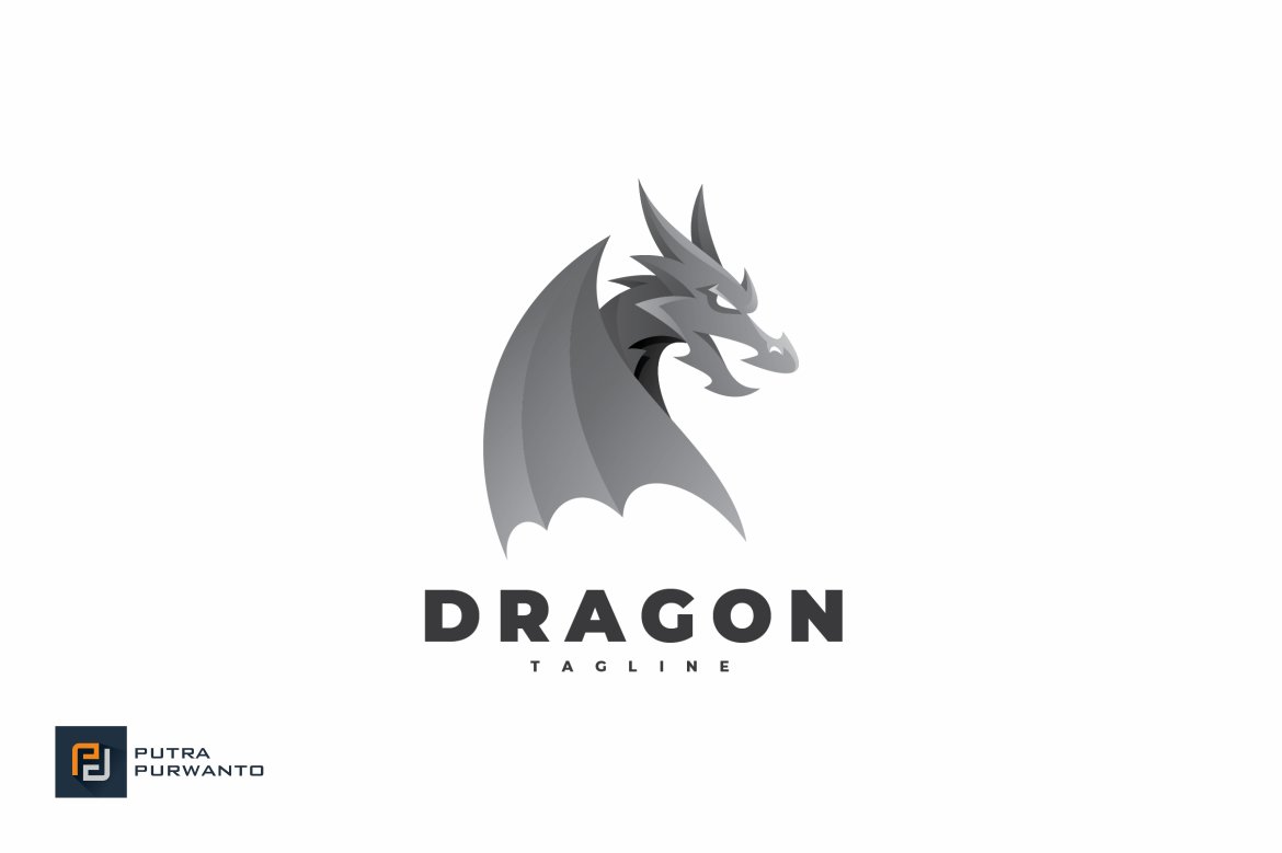 Dragon Wing Mascot Logo preview image.