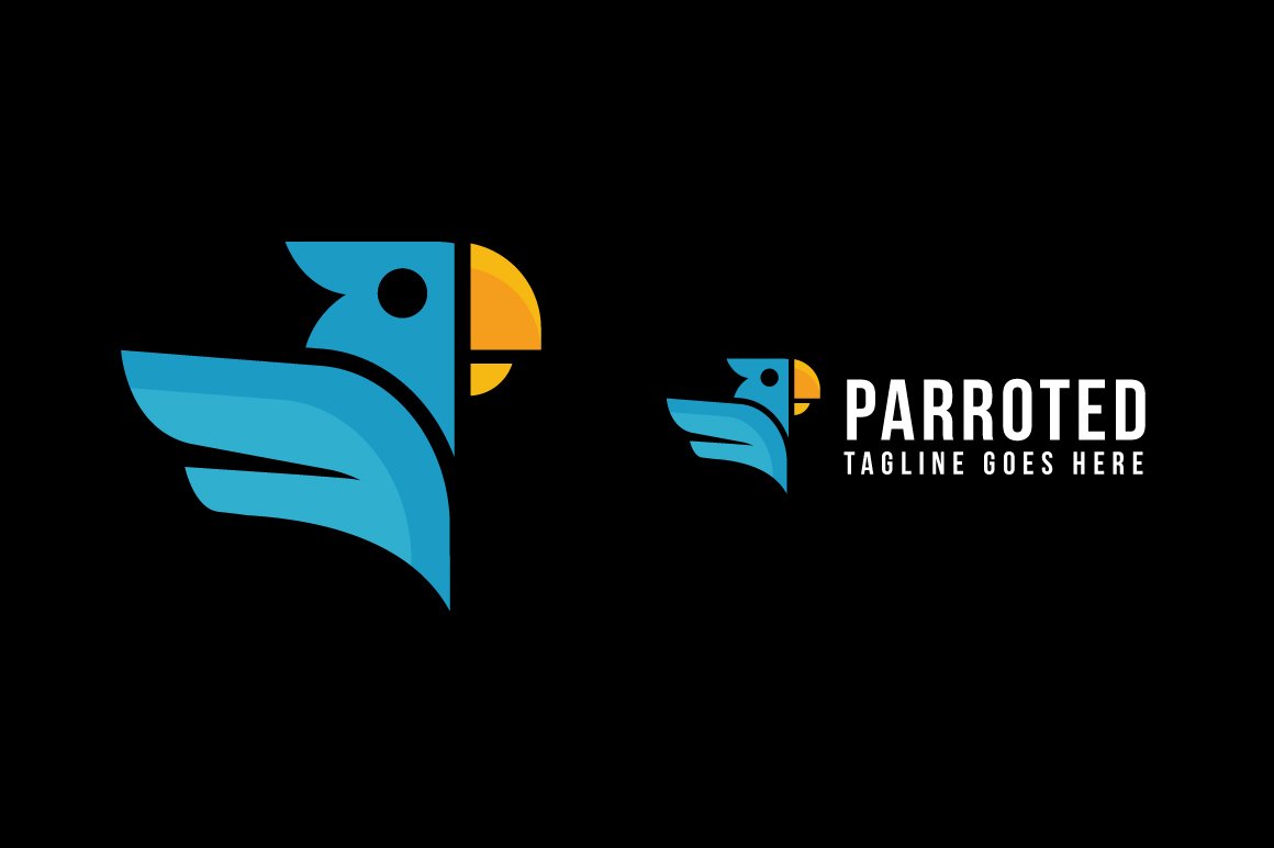 Parrot Logo Template preview image.
