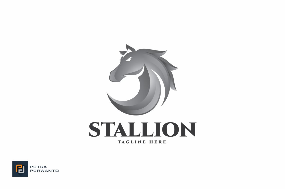 Stallion / Horse - Logo Template preview image.