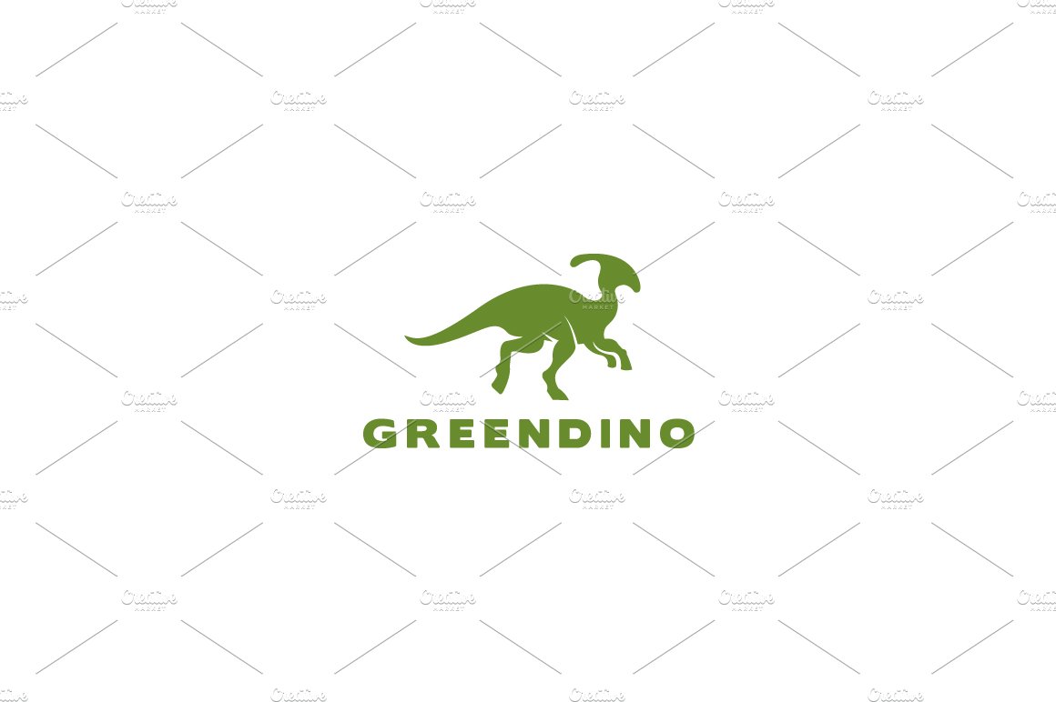 Green Dino Logo preview image.
