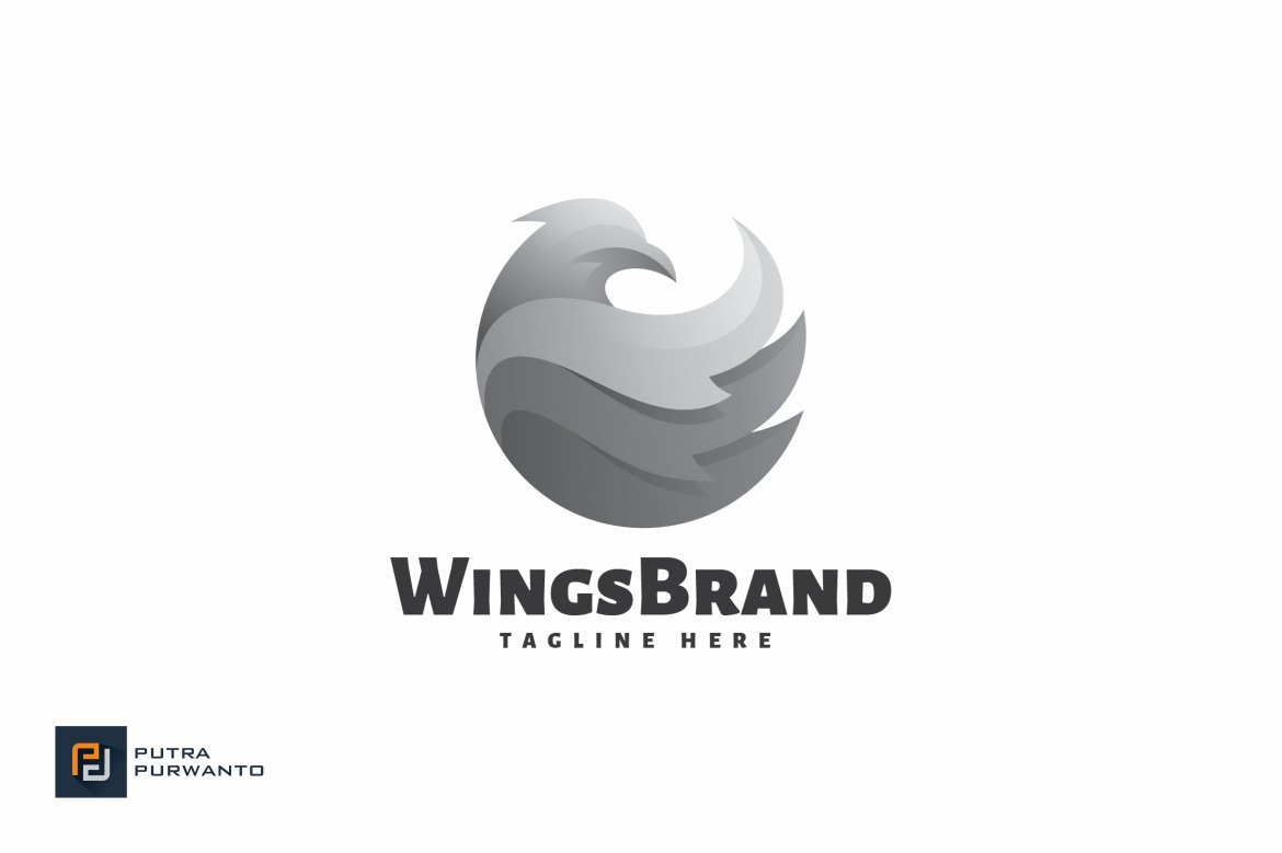 Wings Brand - Logo Template preview image.