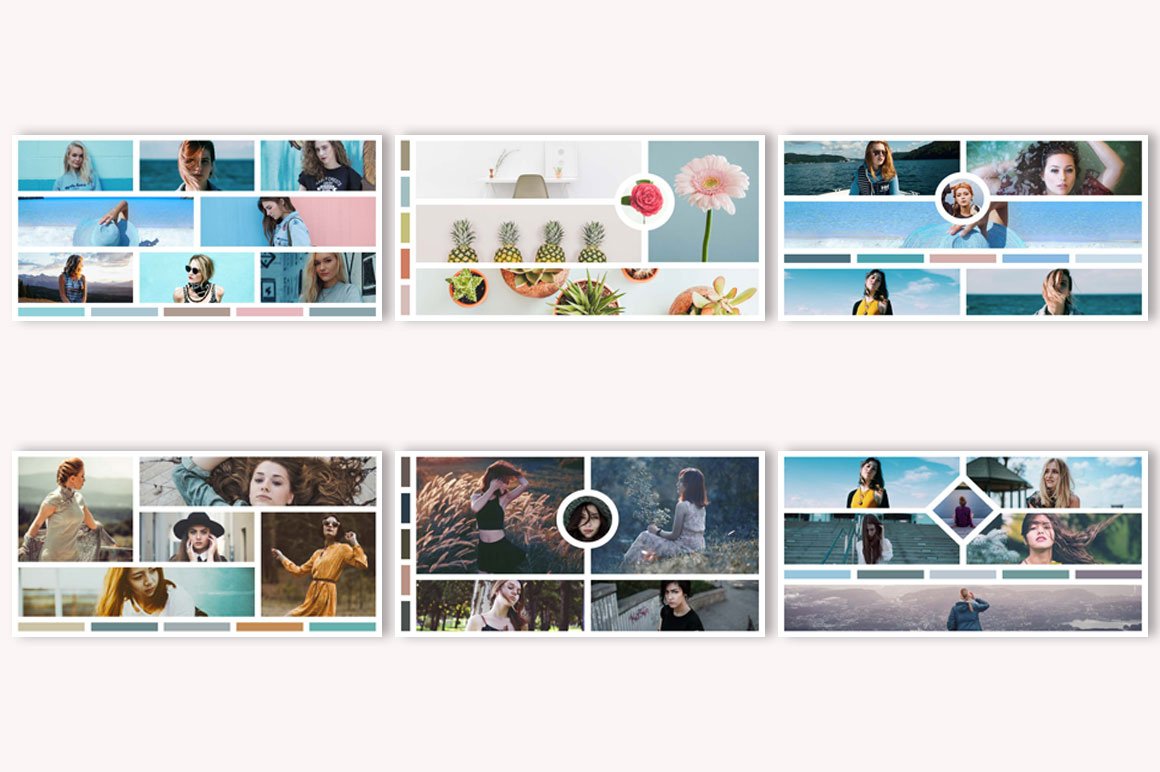 15 Twitter Mood Board Templates preview image.