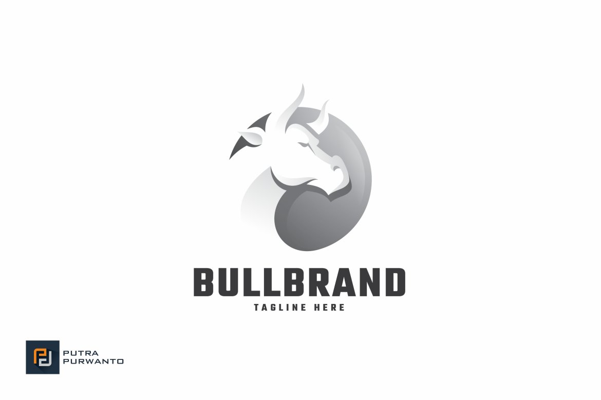 Bull Brand - Logo Template preview image.