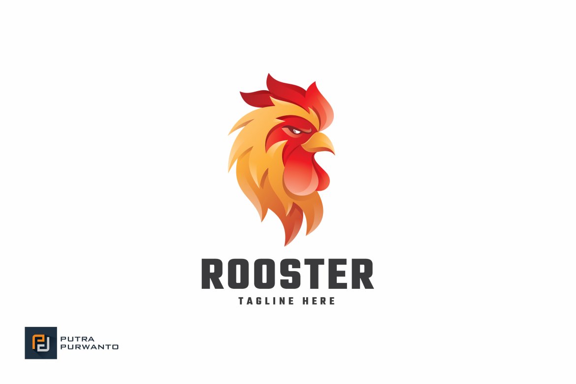 Rooster - Logo Template preview image.