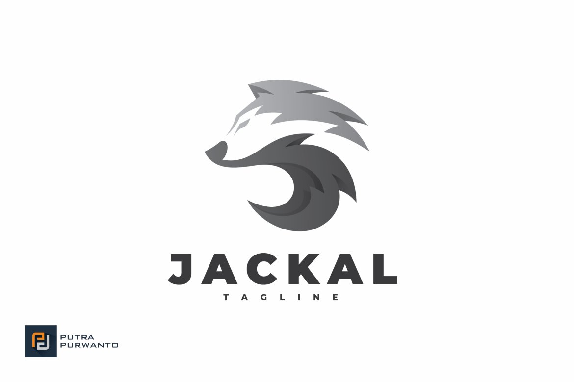 Jackal Wolf - Logo Template preview image.